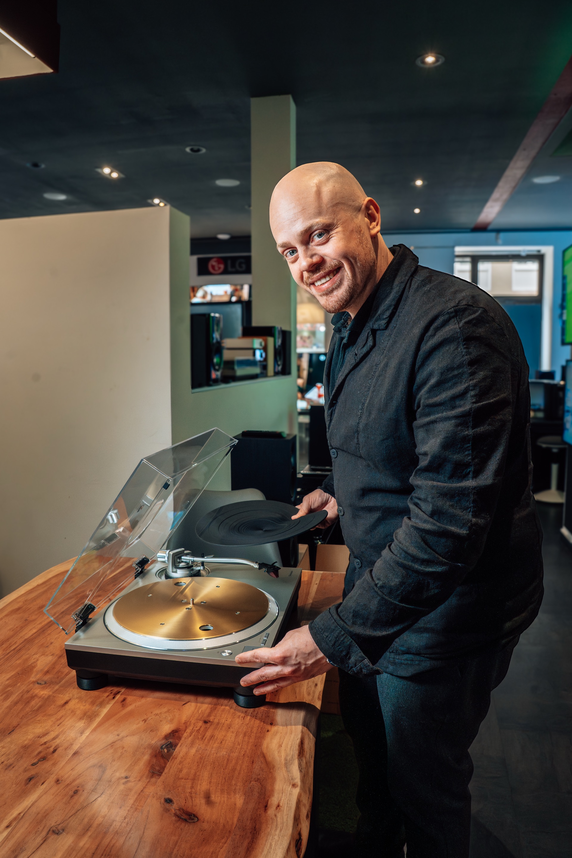 Alex Tauer bei der Arbeit